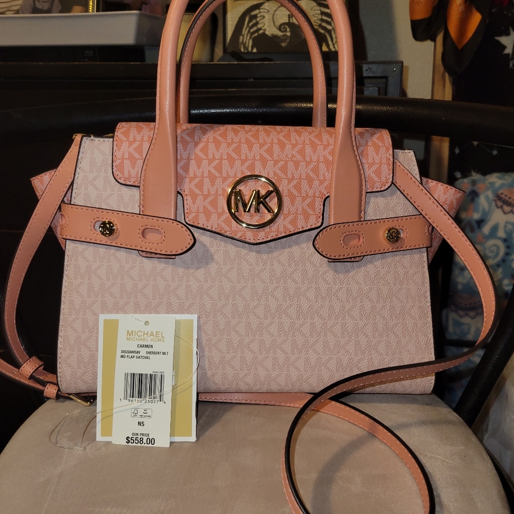Michael kors medium Carmen crossbody satchel